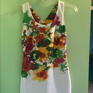 Flower print sun dress